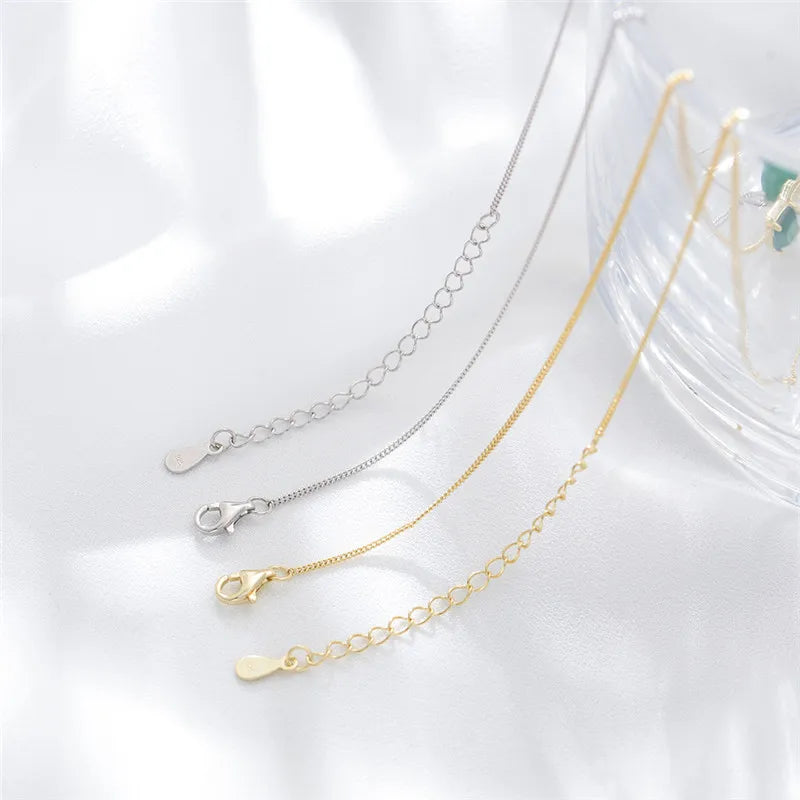 Collar Circón Verde Cuadrado | Plata 925
