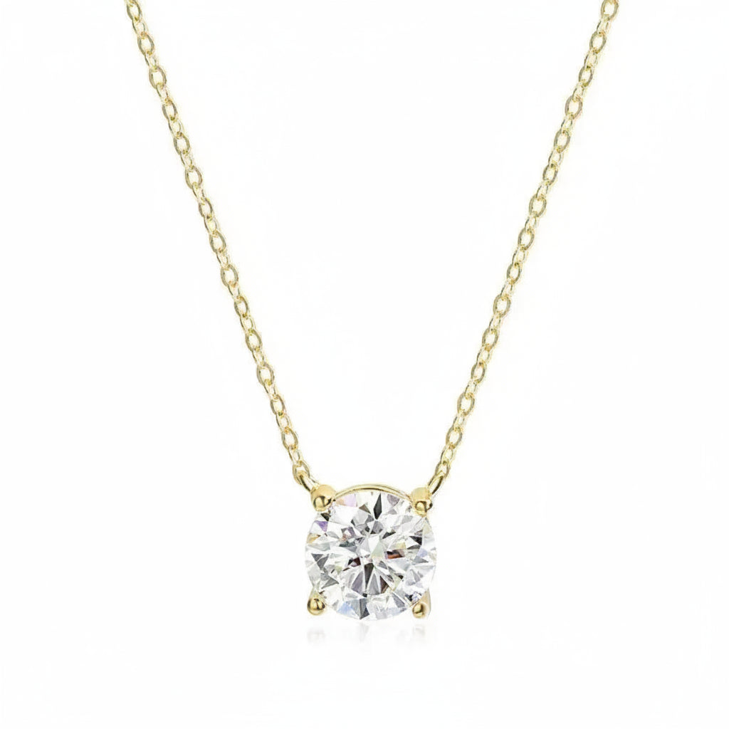 Collar Moissanita Rose Gold | Plata 925
