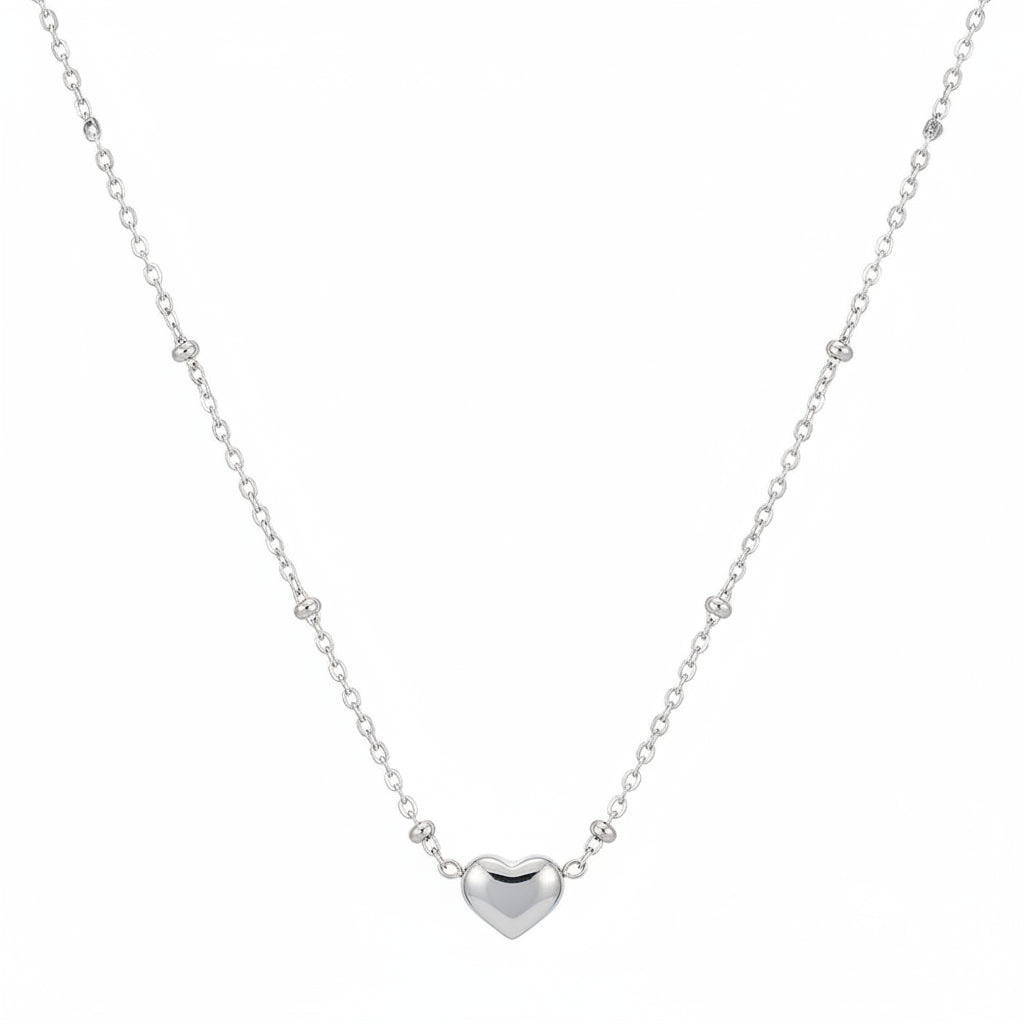 Collar Corazón Acero | Minimalista