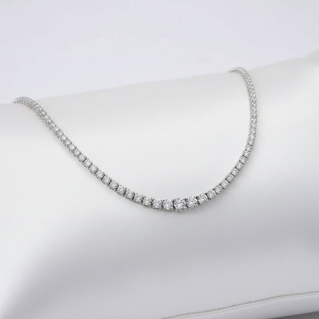 Collar Moissanita Luxe | Plata 925