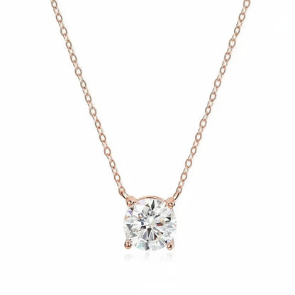 Collar Moissanita Rose Gold | Plata 925