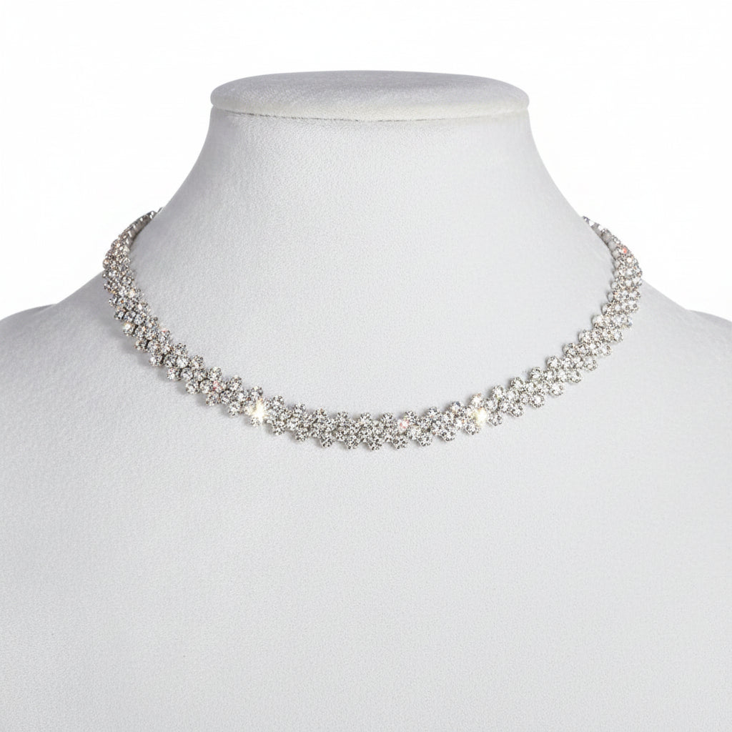 Collar Gargantilla Multicolor de Cristal