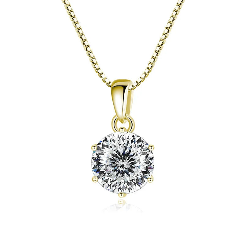 Collar Moissanita 1CT | Plata 925