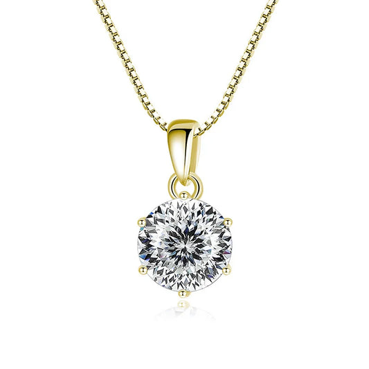 Collar Moissanita 1CT | Plata 925