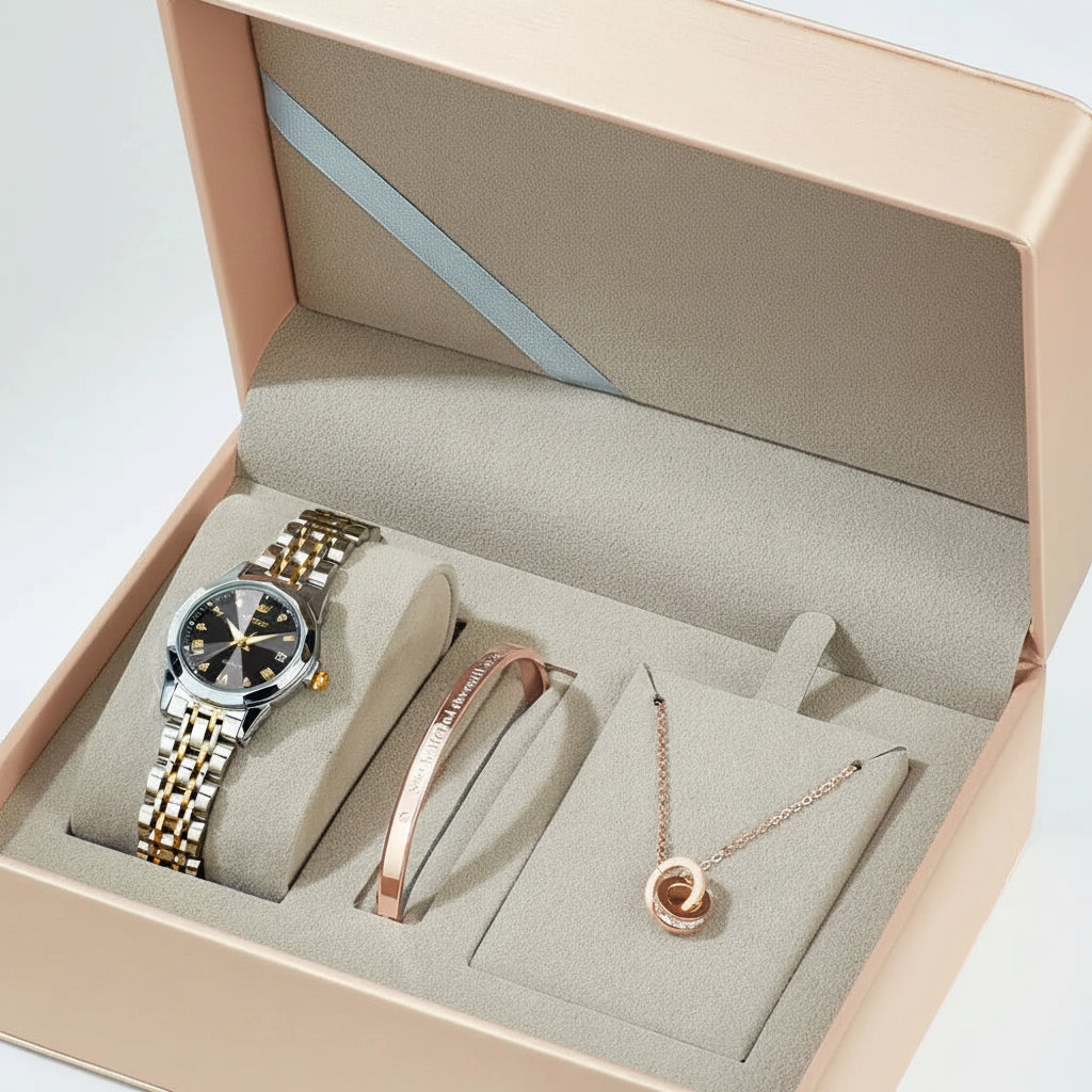 OLEVS 9931 Reloj de Diamantes con Calendario Luminoso