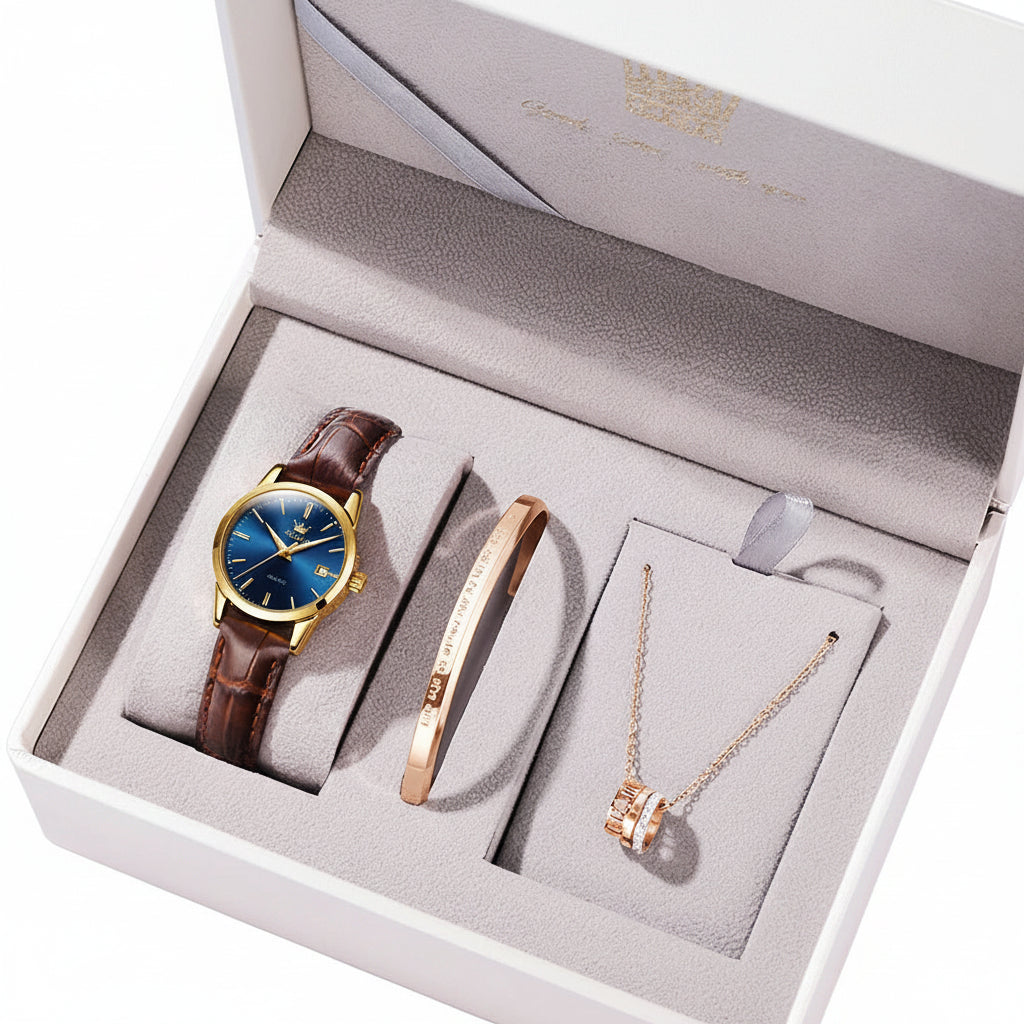 OLEVS 6898 Reloj de Cuarzo con Correa de Cuero