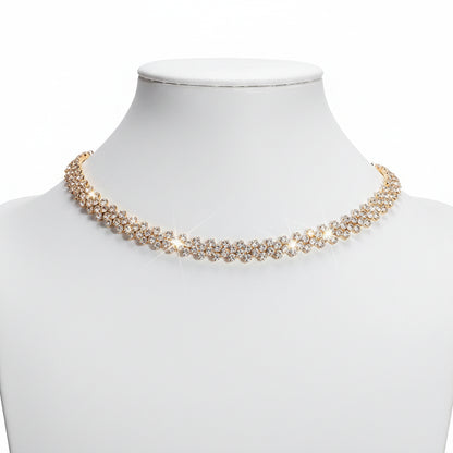 Collar Gargantilla Multicolor de Cristal