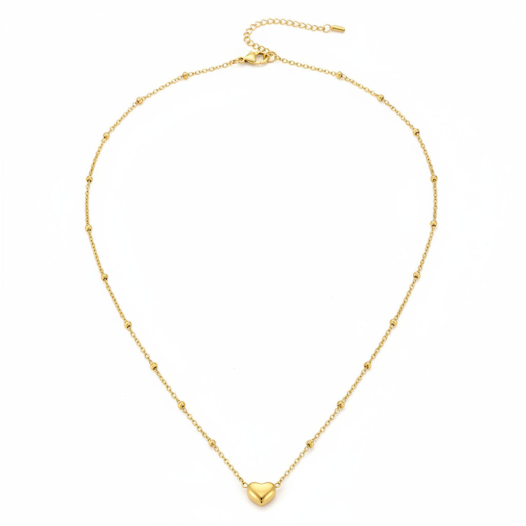 Collar Corazón Acero | Minimalista