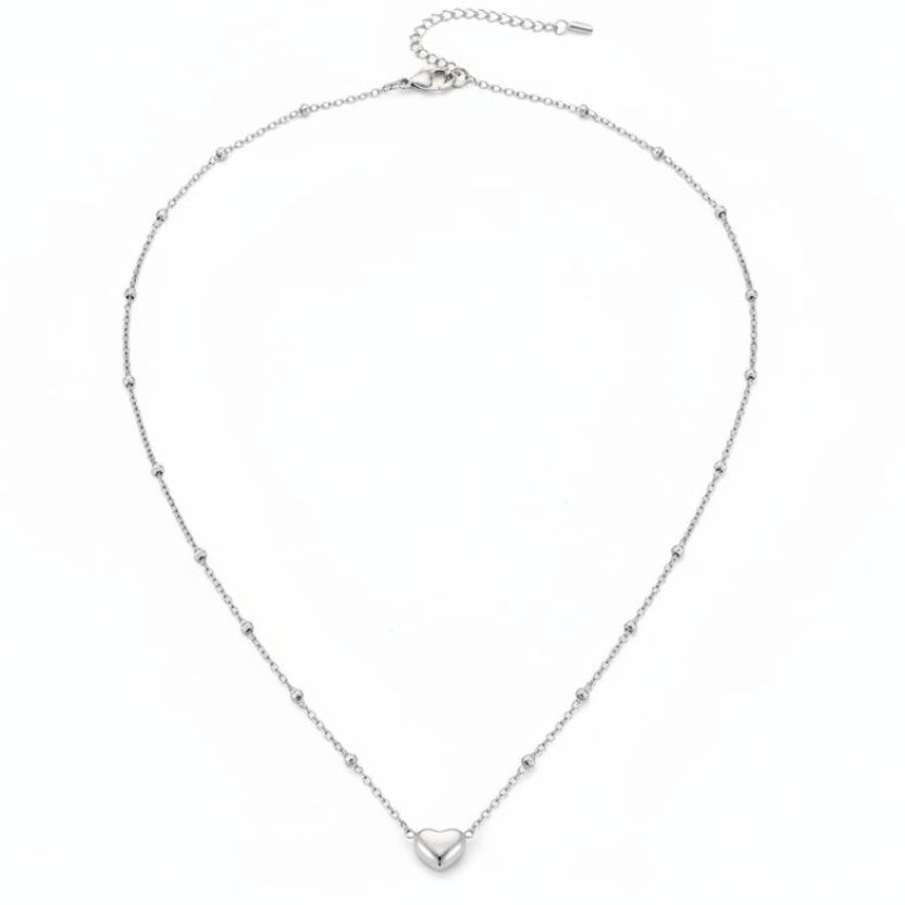 Collar Corazón Acero | Minimalista