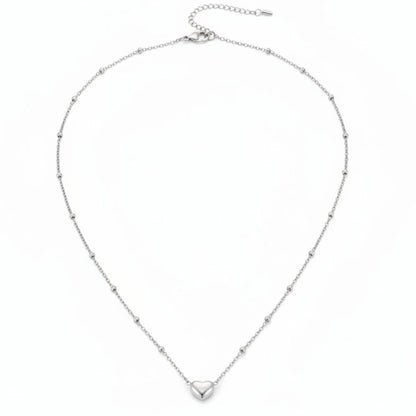 Collar Corazón Acero | Minimalista