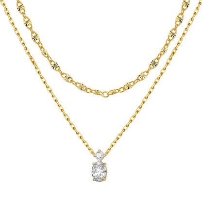 Collar Flor Circonita | Plata 925