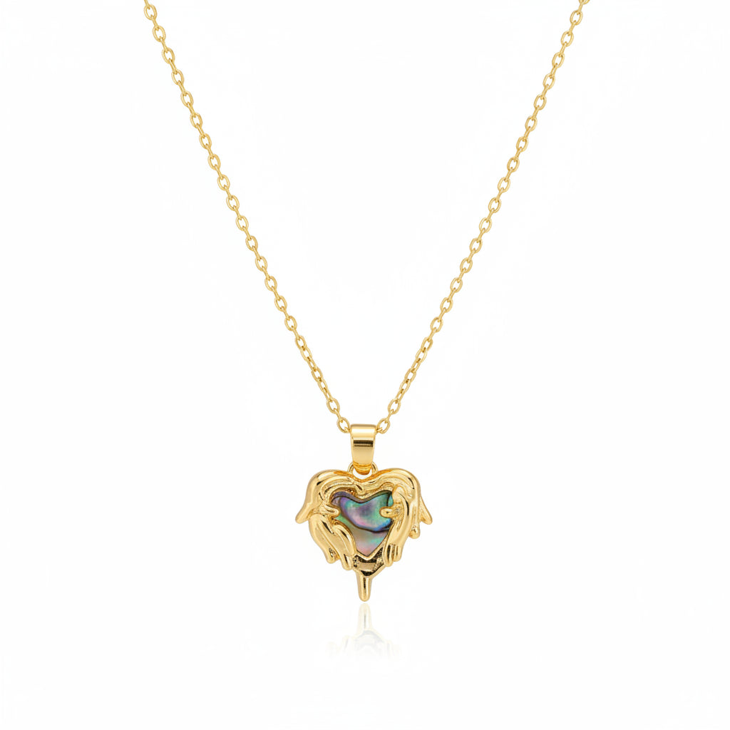 Collar Corazón Circonita | Acero