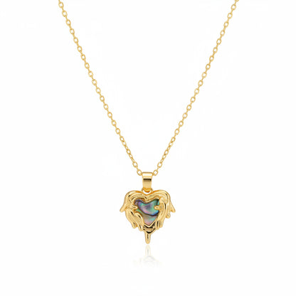 Collar Corazón Circonita | Acero
