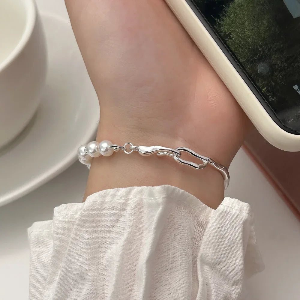 Pulsera Perla Plata 925 | Clásica