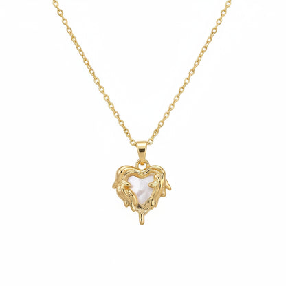 Collar Corazón Circonita | Acero
