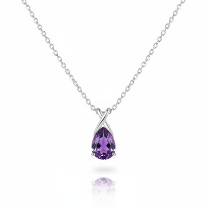 Collar Flor Cristal | Plata 925