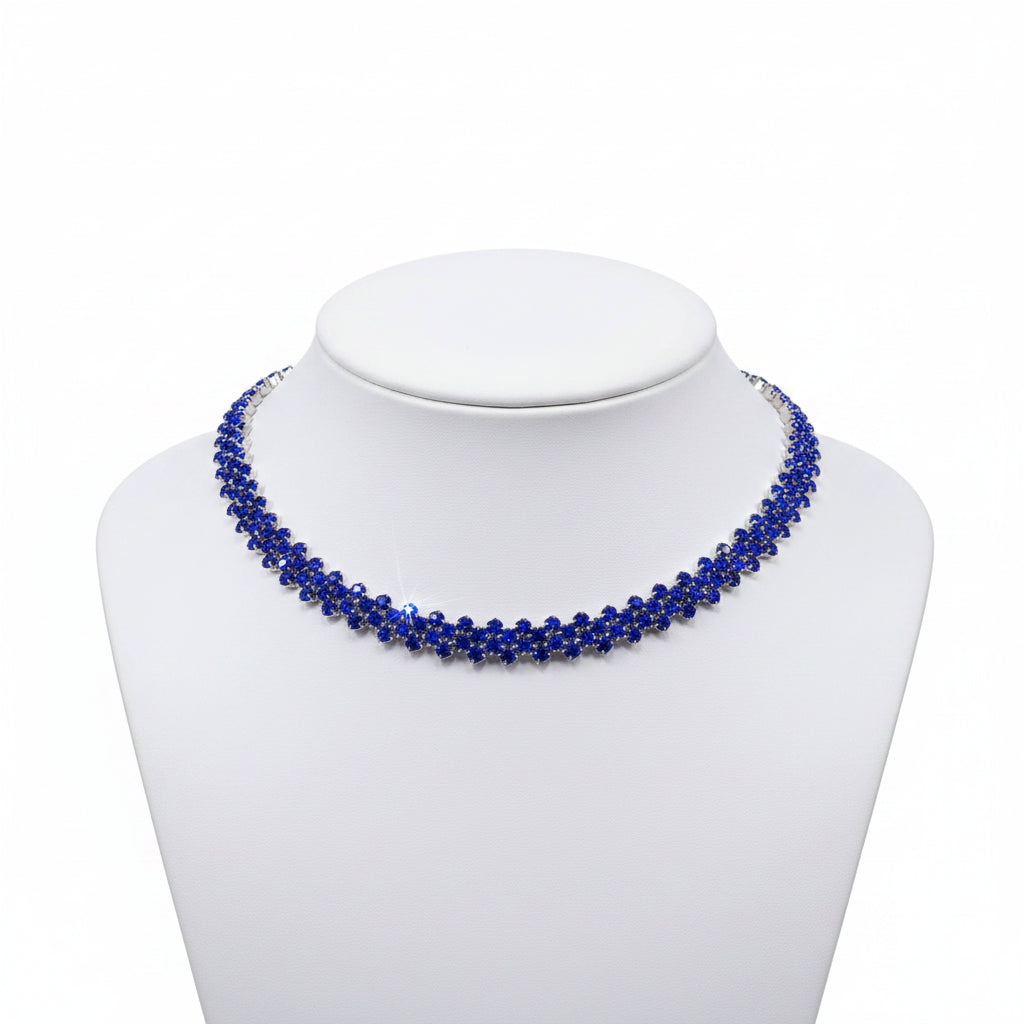 Collar Gargantilla Multicolor de Cristal