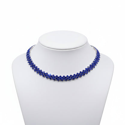 Collar Gargantilla Multicolor de Cristal