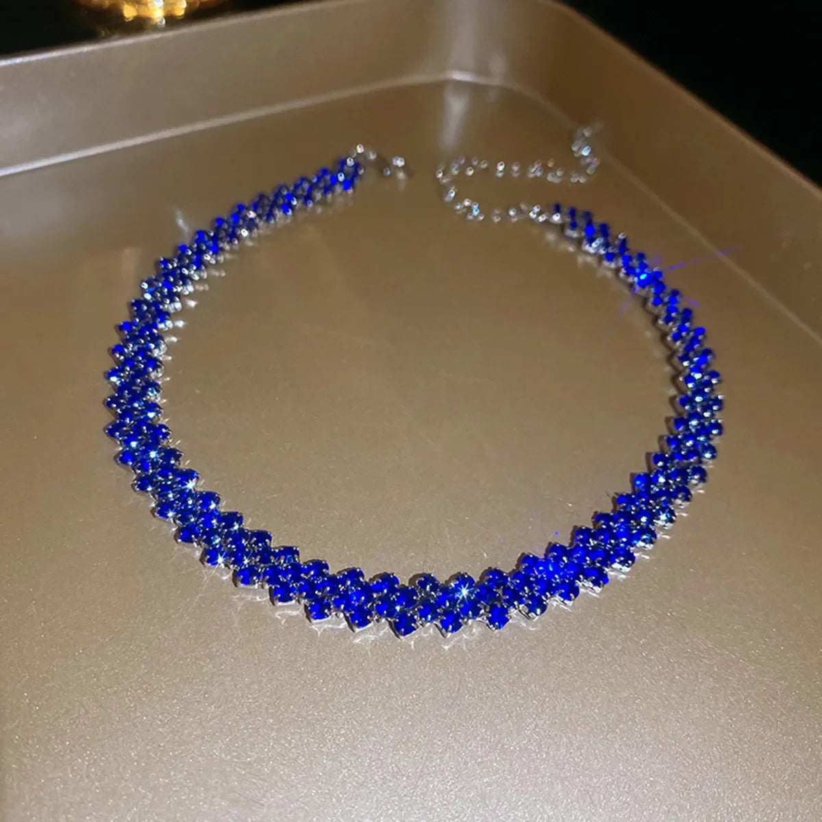 Collar Gargantilla Multicolor de Cristal