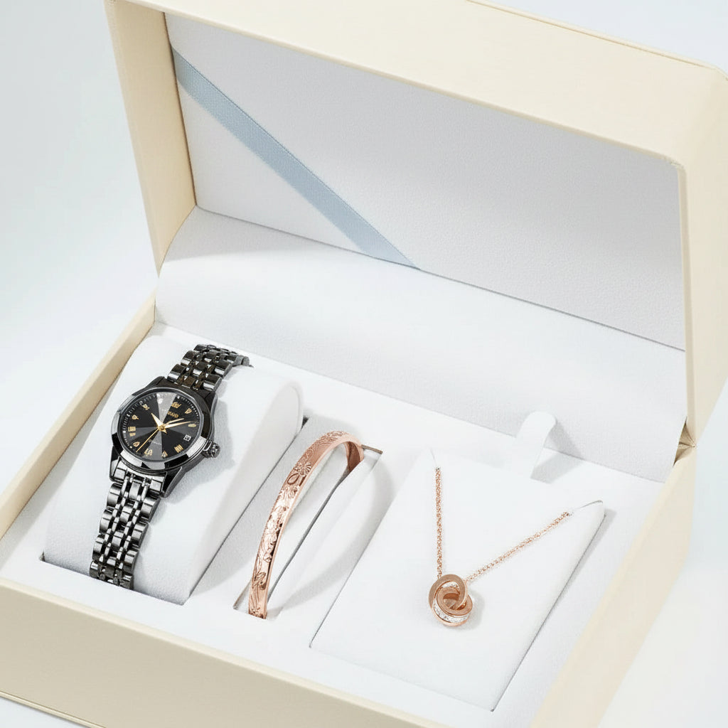 OLEVS 9931 Reloj de Diamantes con Calendario Luminoso