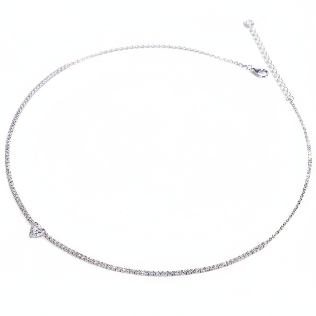 Collar Luna Moissanita | Plata 925