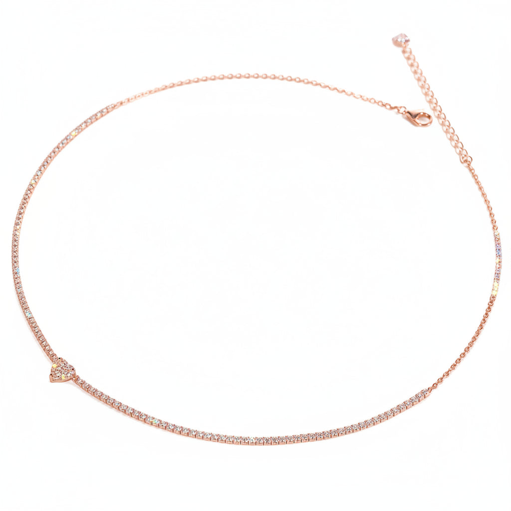 Collar Luna Moissanita | Plata 925