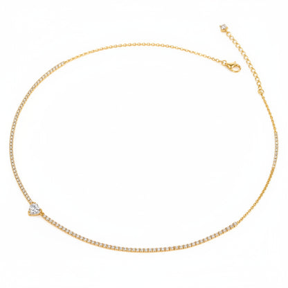 Collar Luna Moissanita | Plata 925
