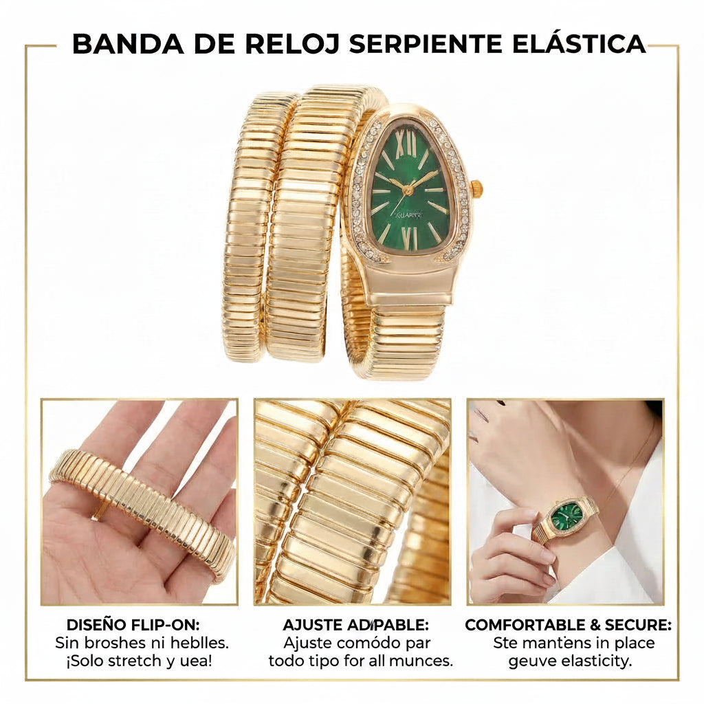 Reloj Vintage de Mujer | Esfera Verde