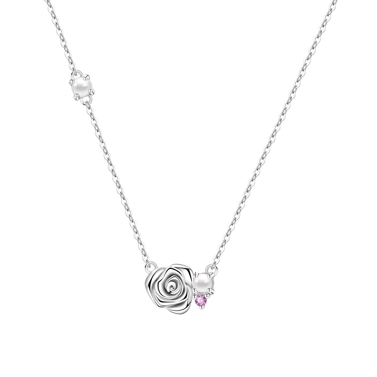 Collar Flor Circonita | Plata 925