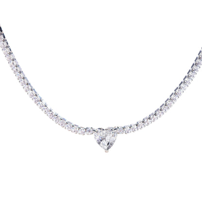 Collar Luna Moissanita | Plata 925