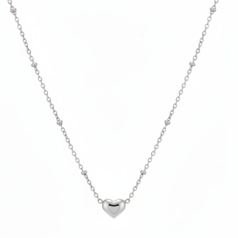 Collar Corazón Acero | Minimalista