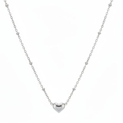 Collar Corazón Acero | Minimalista