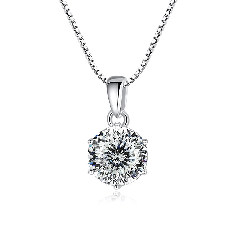 Collar Moissanita 1CT | Plata 925