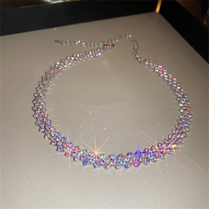 Collar Gargantilla Multicolor de Cristal