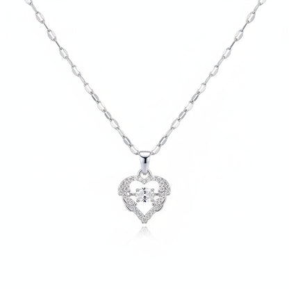 Collar Corazón Circonita | Acero