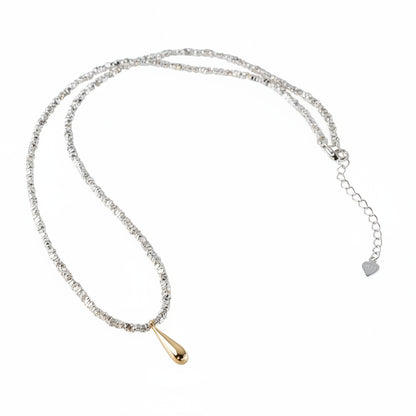 Collar Gota Plata 925 | Mujer