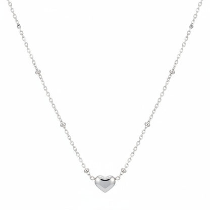 Collar Corazón Acero | Minimalista