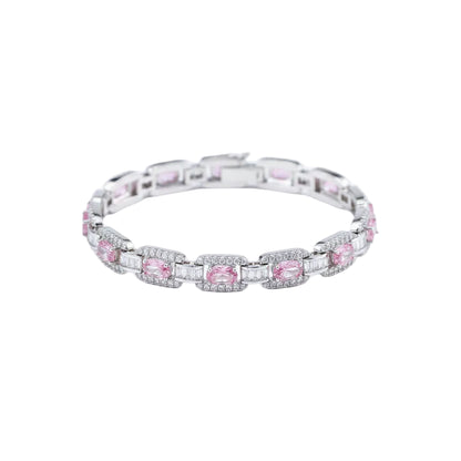 Pulsera Cubana Rosa | Circonita