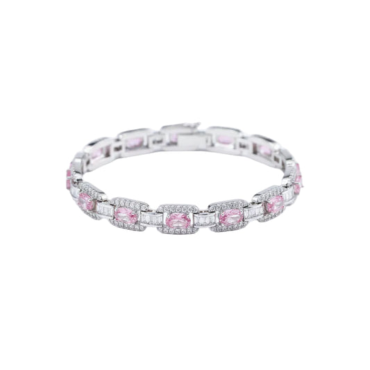 Pulsera Cubana Rosa | Circonita
