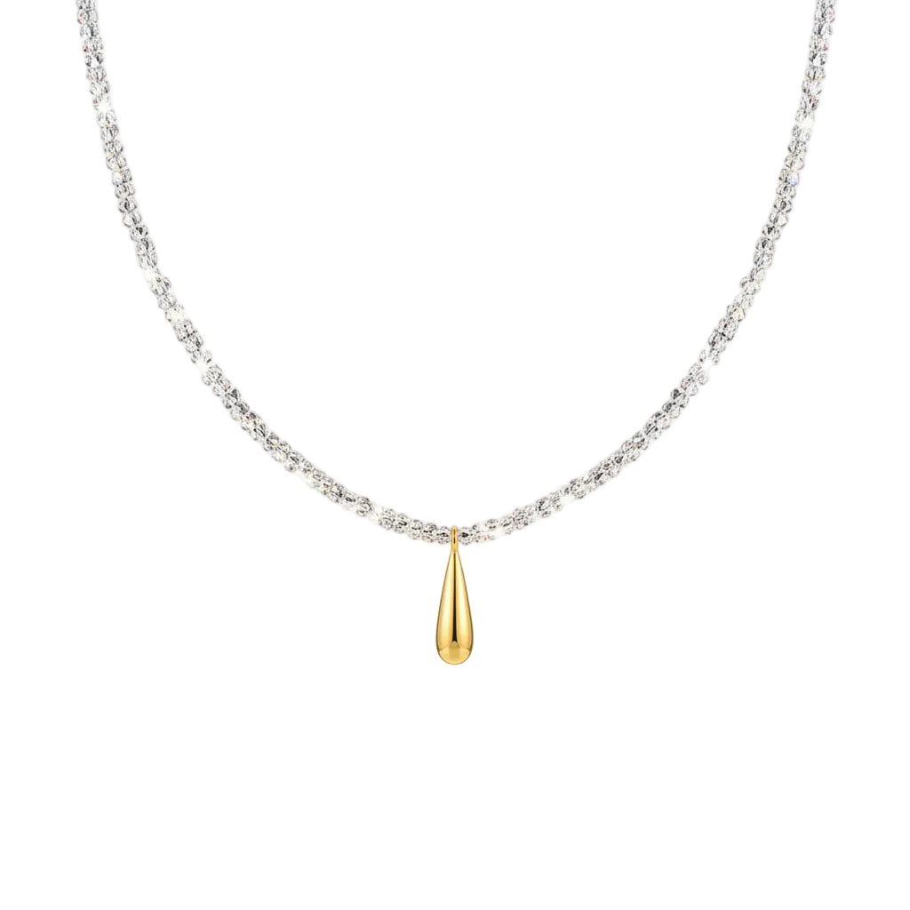 Collar Gota Plata 925 | Mujer