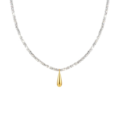 Collar Gota Plata 925 | Mujer