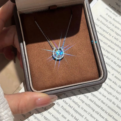 Collar Herradura Moissanita | Plata 925