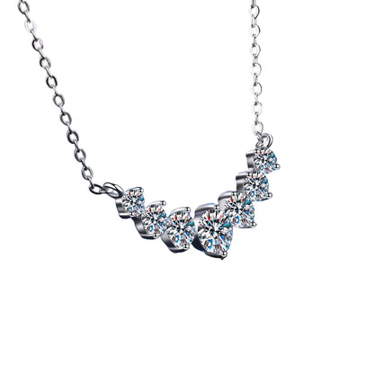 Collar Moissanita 1.7ct | Plata 925 Oro 18K