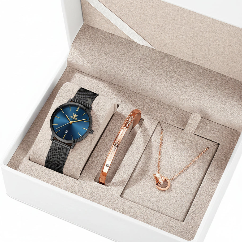 OLEVS 5869 Reloj de Cuarzo Elegante con Pulsera