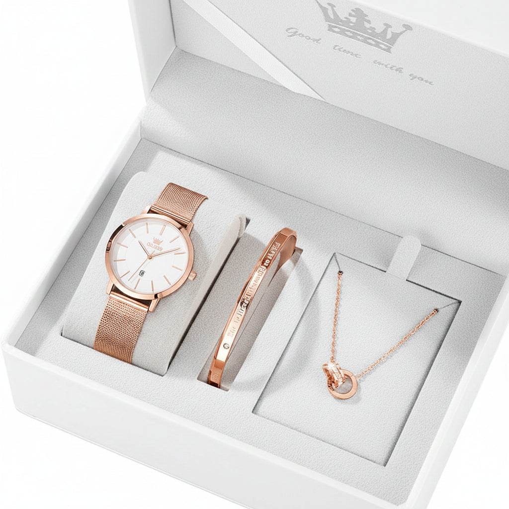 OLEVS 5869 Reloj de Cuarzo Elegante con Pulsera