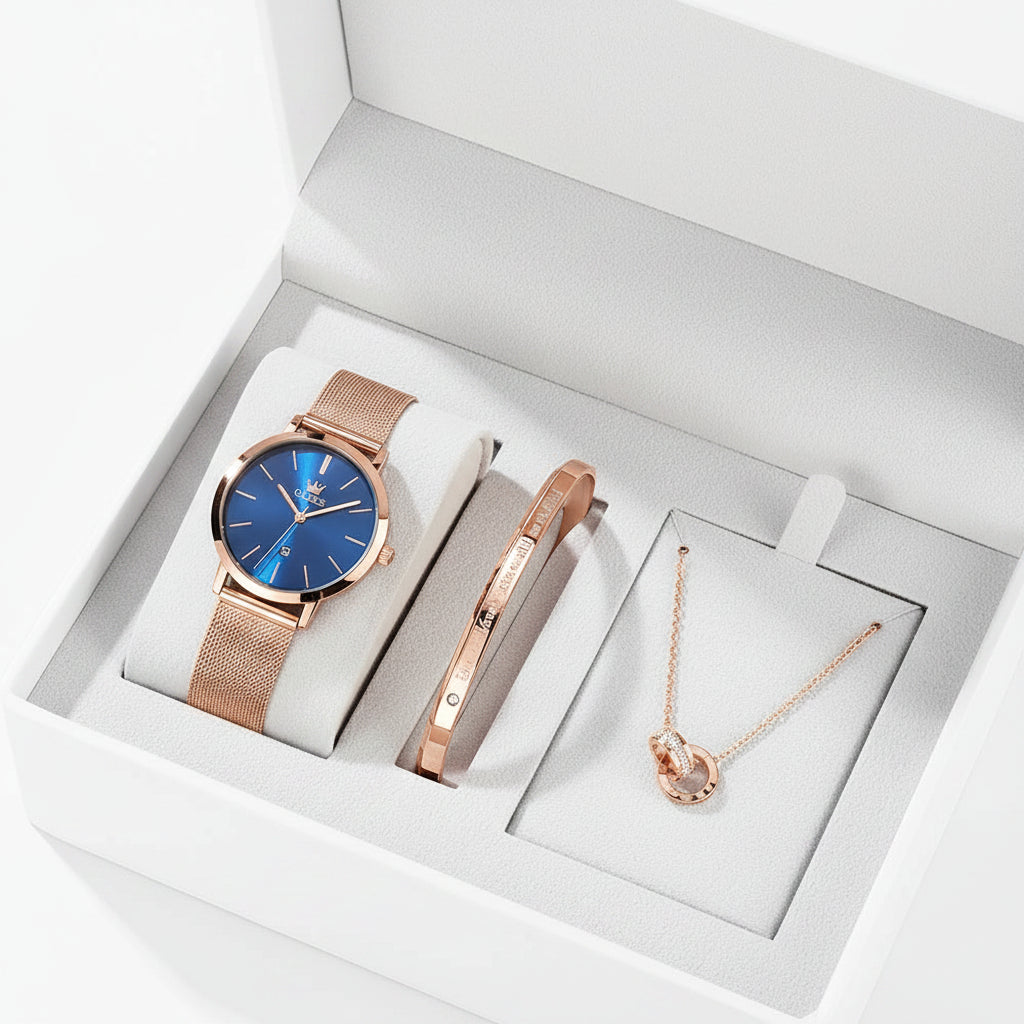 OLEVS 5869 Reloj de Cuarzo Elegante con Pulsera