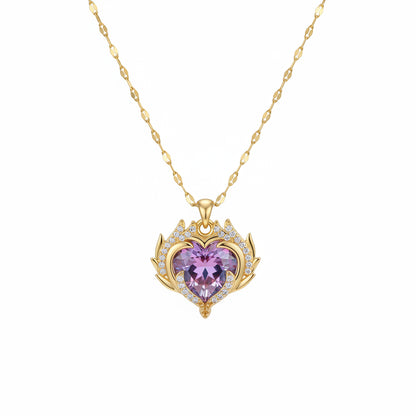 Collar Corazón Circonita | Acero