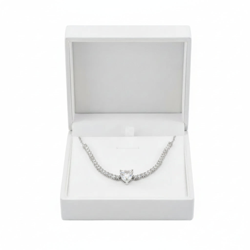 Collar Luna Moissanita | Plata 925