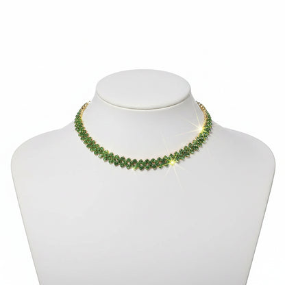 Collar Gargantilla Multicolor de Cristal
