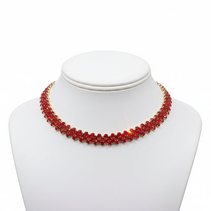Collar Gargantilla Multicolor de Cristal